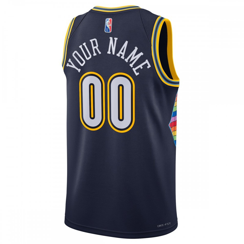 Denver Nuggets 2021/22 Swingman Custom Jersey - City Edition - Navy-Pro Kit Vault | Brand New 26/27 Sports Jerseys